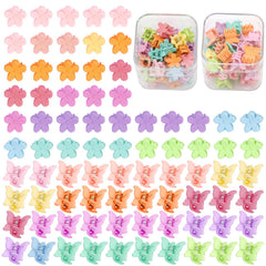 SuPoo front packaging showing 80-piece butterfly and floral clip set for easy selection