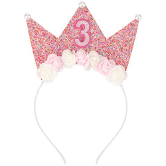 SuPoo front view glitter tiara showing overall design and fit benefit