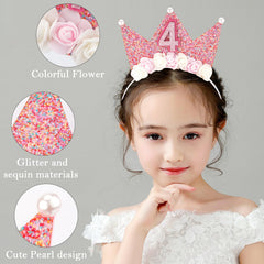 SuPoo lifestyle party photo of girl wearing tiara celebrating birthday