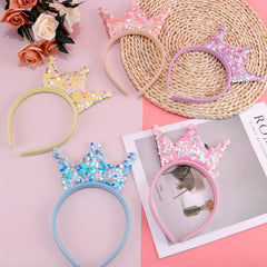 SuPoo headband styled at a birthday party adding festive sparkle