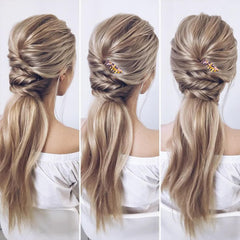 Suptizizkz comb securing a side twist for polished style benefit
