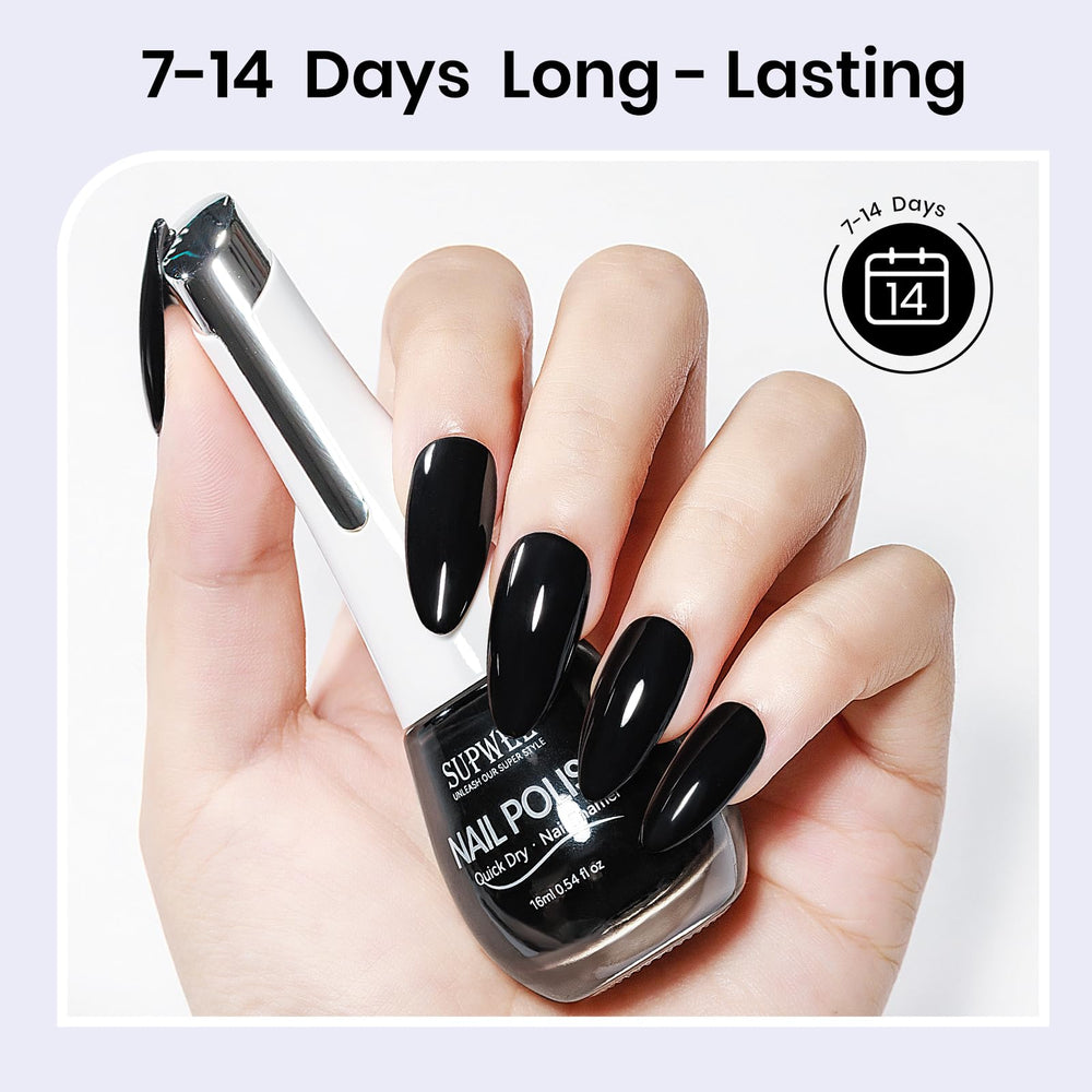 SUPWEE brush stroke of polish demonstrating smooth application and high pigmentation
