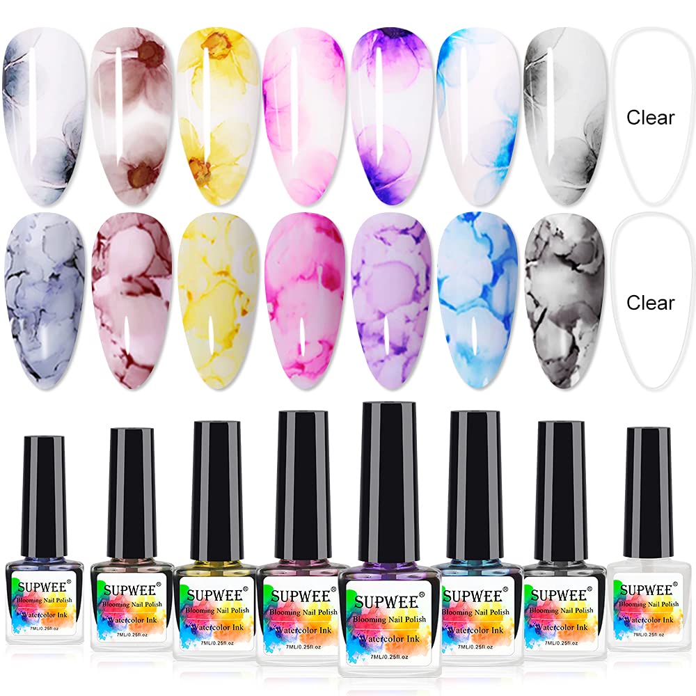 SUPWEE front packaging showing eight ink bottles and set benefits