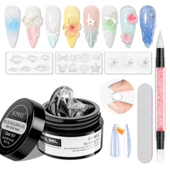 SUPWEE front packaging showing clear 3D gel kit and tools for easy identification