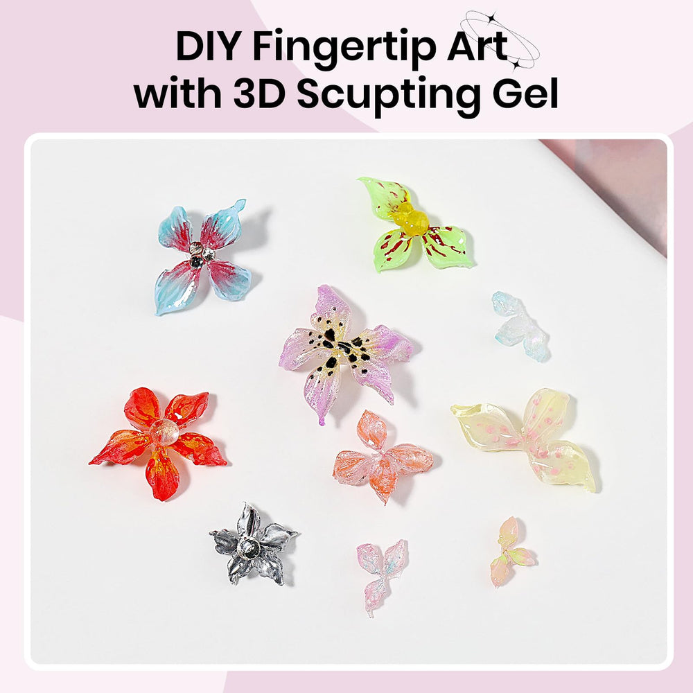 SUPWEE finished manicure lifestyle photo showing salon-quality 3D nail art results