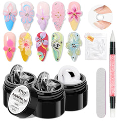 SUPWEE front packaging showing clear and milky white gels for precise sculpting