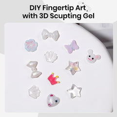 SUPWEE gel on fingers scale showing manageable amount for DIY