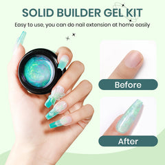 SUPWEE close-up of clear builder gel texture, showing thick consistency for sculpting