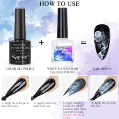 SUPWEE manicure on table in lifestyle scene showing salon-quality results