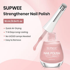 SUPWEE lifestyle image of manicured hands showing natural nude polished look