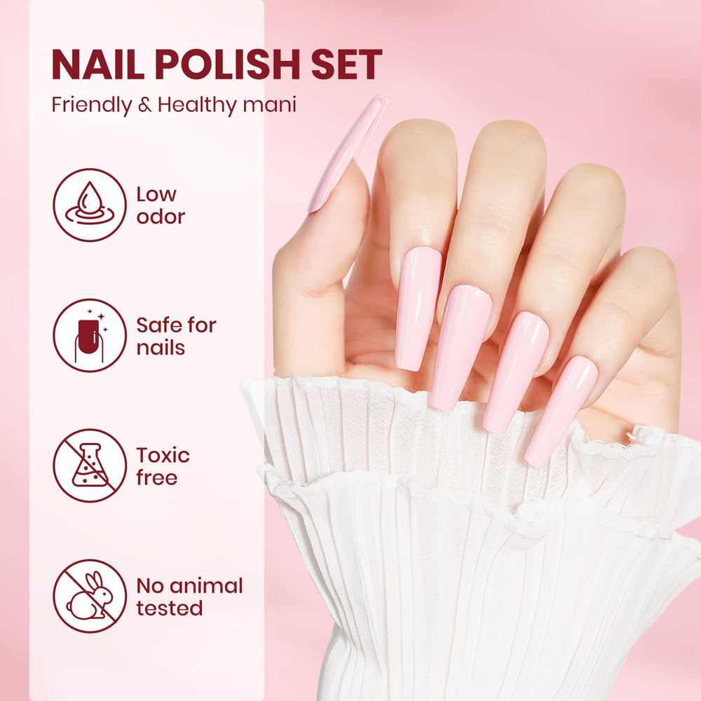 SUPWEE manicure in use on hands demonstrating natural-looking nails and fast drying