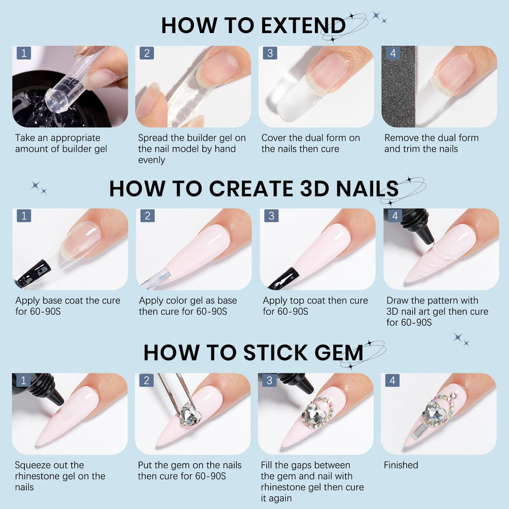 SUPWEE gel blended with chrome powder for reflective manicure results