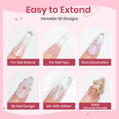 SUPWEE arranged 24 molds and nail file demonstrating complete kit convenience benefit