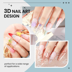 SUPWEE before and after nails on hands showing dramatic extension and style