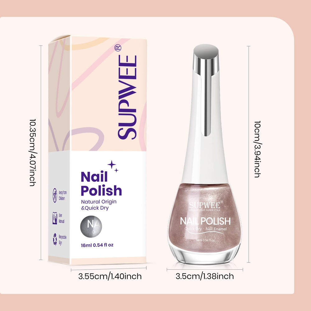 SUPWEE top coat glossy finish close-up showing long-lasting shine and protection