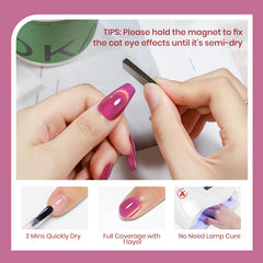 SUPWEE wide magnet stick beside bottle for strong cat-eye pull benefit