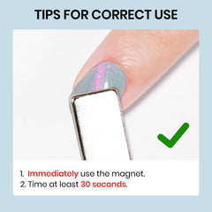SUPWEE wide magnetic stick with polish demonstrating easy cat-eye shaping benefit