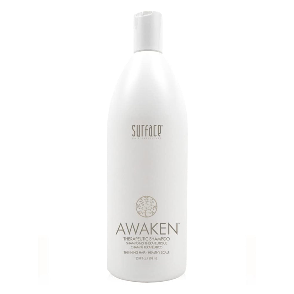 SURFACE front bottle view showing label and large 33.8 fl oz size benefit