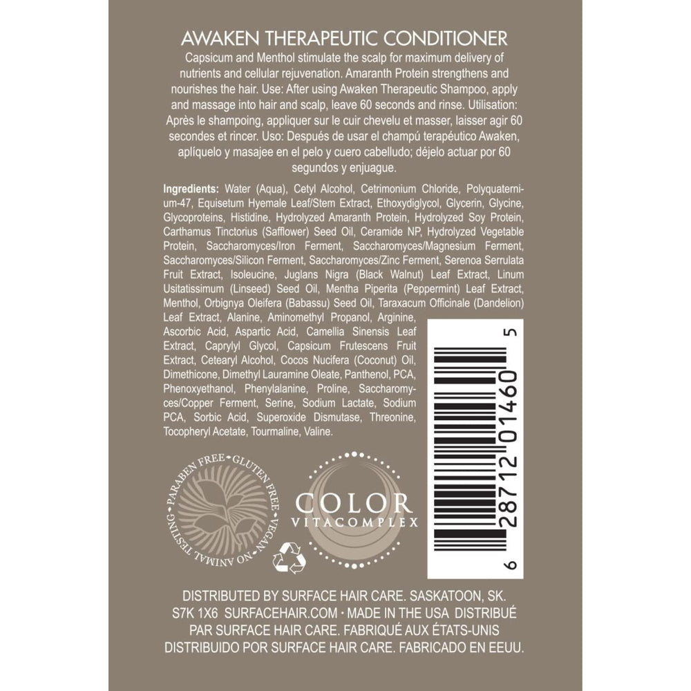 SURFACE awaken open cap showing creamy conditioner texture for easy application
