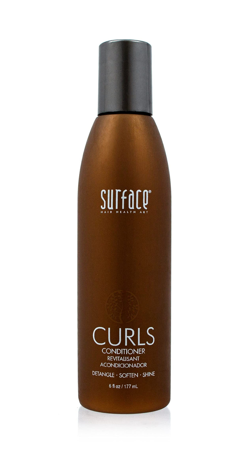 SURFACE front bottle showing label and curl conditioner benefits