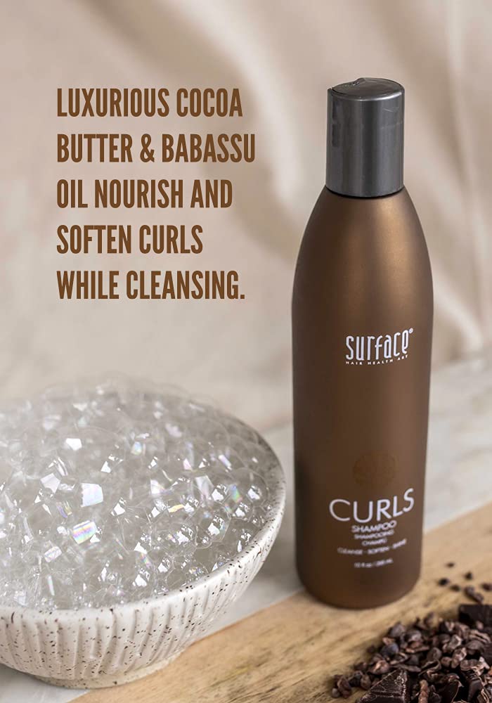 SURFACE creamy lather texture on hand delivering hydration