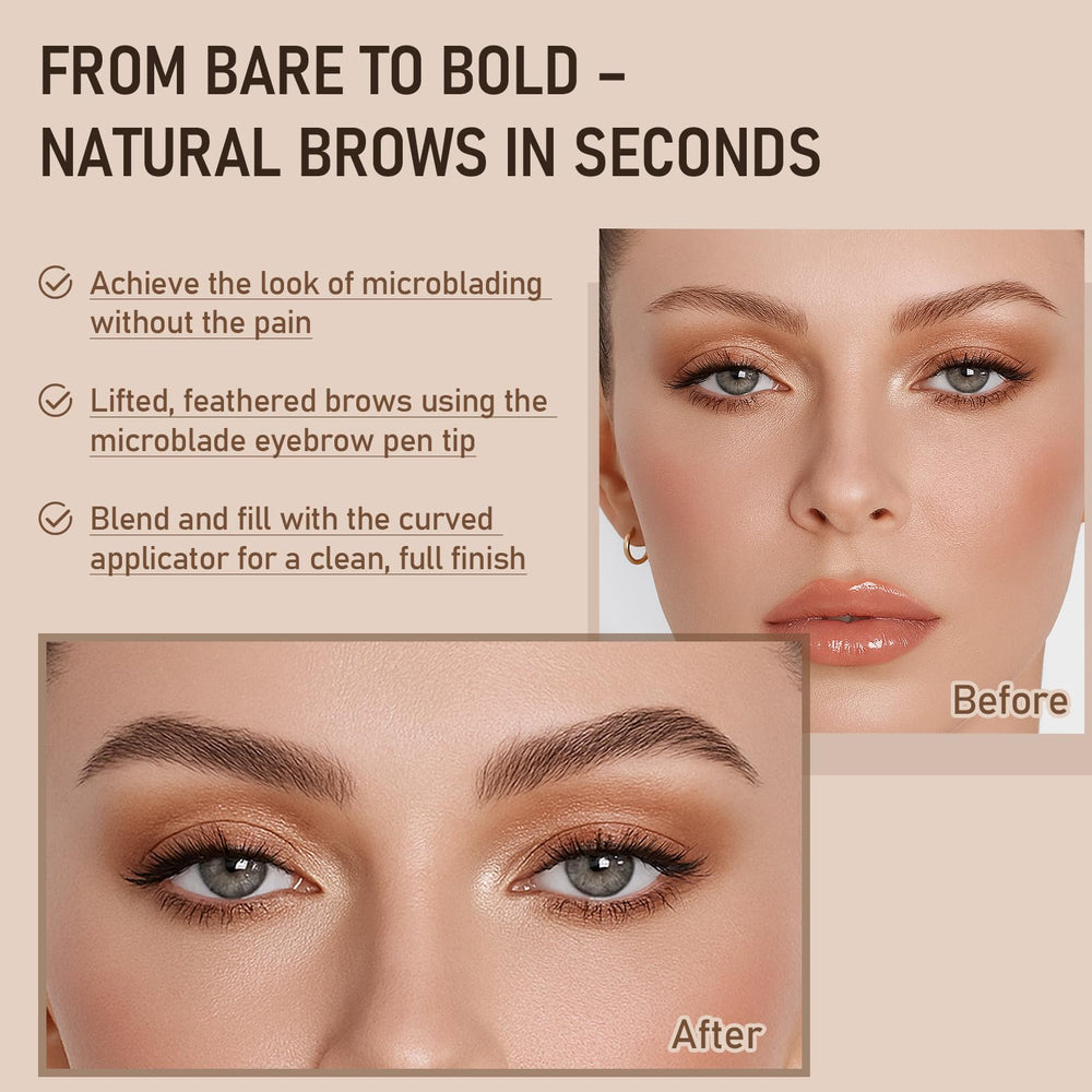 SUSIKEKI 4D Brow-Fection brush creating natural hair-like strokes