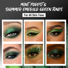 SUSIKEKI shimmer and metallic emerald detail adding dimension