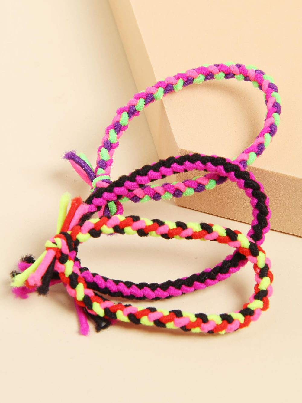 SUSULU colorful hair ties flatlay showing variety for outfit matching