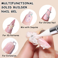 SUTOKAKA 3D flower charms on nails demonstrating polished look