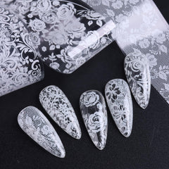 SUTOKAKA black floral designs sheet revealing high-contrast motifs ideal for accents