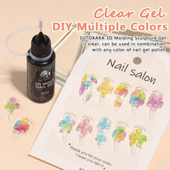 SUTOKAKA mixing gel with pigments and glitter for custom colors