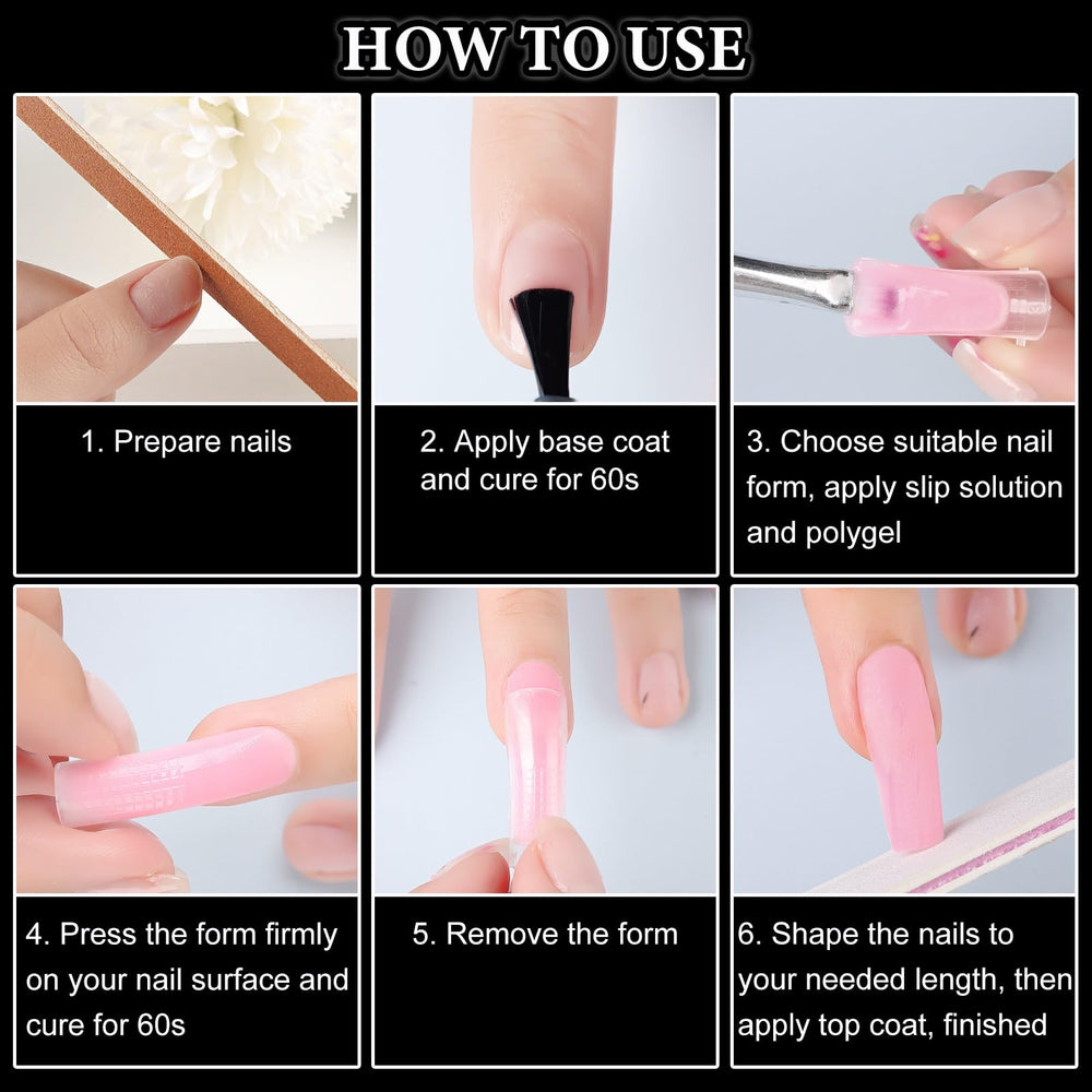 SUTOKAKA finished polygel nails lifestyle shot highlighting salon-quality results at home