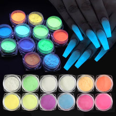 SUTOKAKA front packaging showing 12 glow pigment boxes and color range benefits