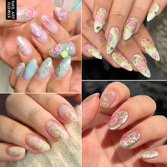SUTOKAKA holographic starry sky foil detail demonstrating iridescent shimmer and depth