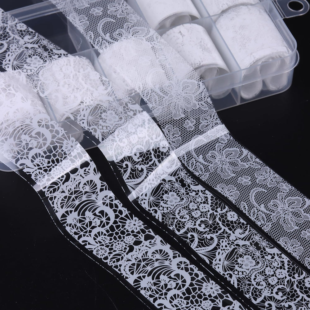 sutokaka bride-style manicure using foils showcasing bridal-ready delicate design