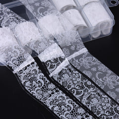 sutokaka bride-style manicure using foils showcasing bridal-ready delicate design