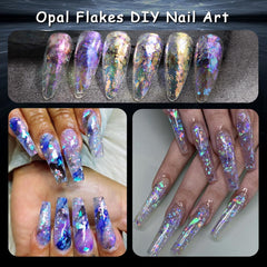 SUTOKAKA flakes decorating a phone case demonstrating craft versatility and eye-catching sparkle