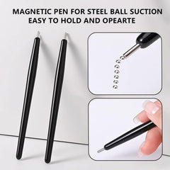 SUTOKAKA magnetic pen detail highlighting ergonomic grip for accurate bead placement
