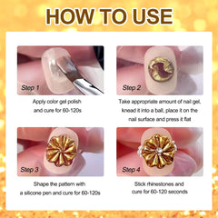 SUTOZMIWE lifestyle manicure scene displaying finished metallic nails and finished look appeal
