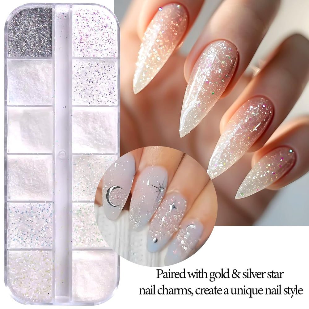 SUTOZMIWE mixed gold and silver manicure lifestyle shot demonstrating fashionable nail accents