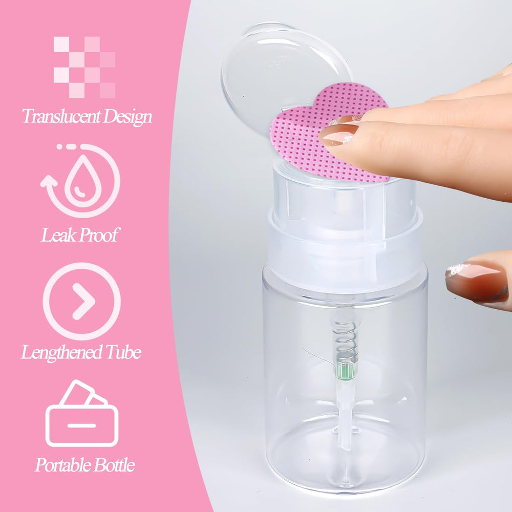 SUTOZMIWE pump in use dispensing acetone onto a wipe for precise application