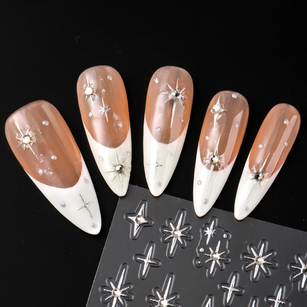 SUTOZMIWE scale comparison next to coin illustrating sticker size for nails
