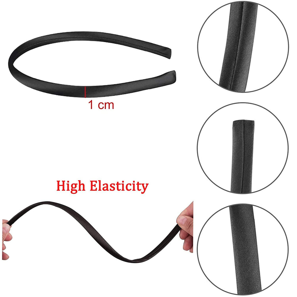 Suyegirl headband side profile showing thin 1 cm low-profile fit