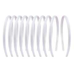 Suyegirl front view of packed 20 white headbands showing quantity and style