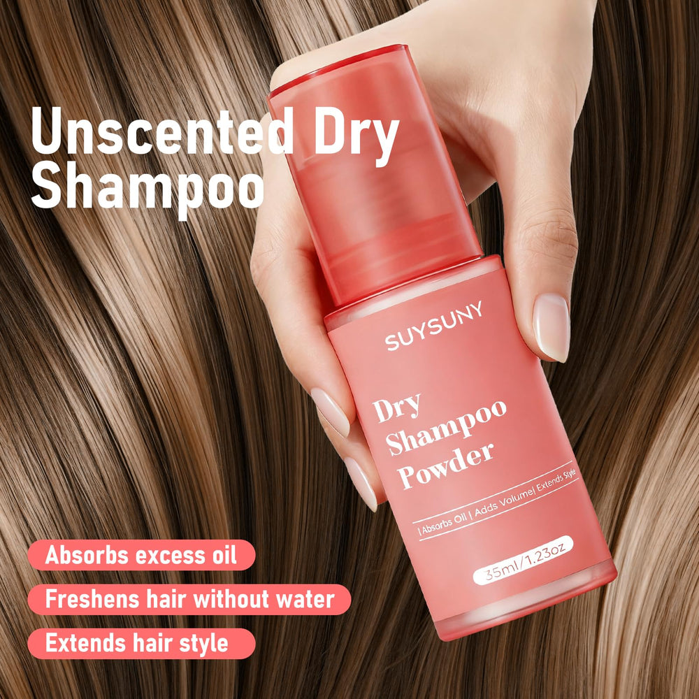 SUYSUNY applied to roots showing instant lift and refreshed scalp