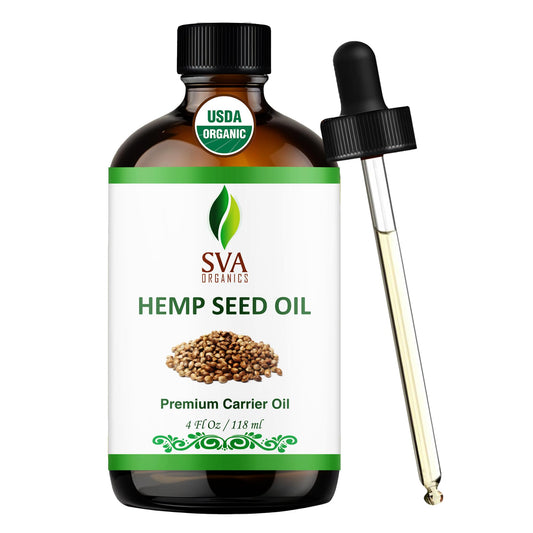 SVA ORGANICS front bottle 4oz showing label and dropper for precise application