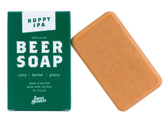 Swag Brewery front packaging showing artisanal beer soap benefits