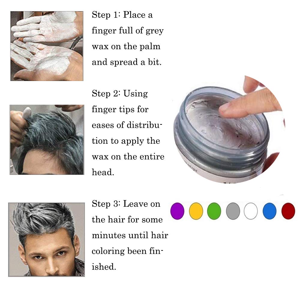 SWAKER silver gray before and after side by side showing visible color change