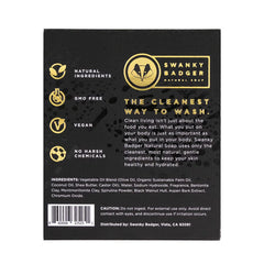 Swanky Badger lather on hands demonstrating rich foam and gentle cleanse
