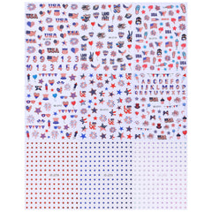 SWEET TREND red and blue stripe sheet detail for clear flag designs